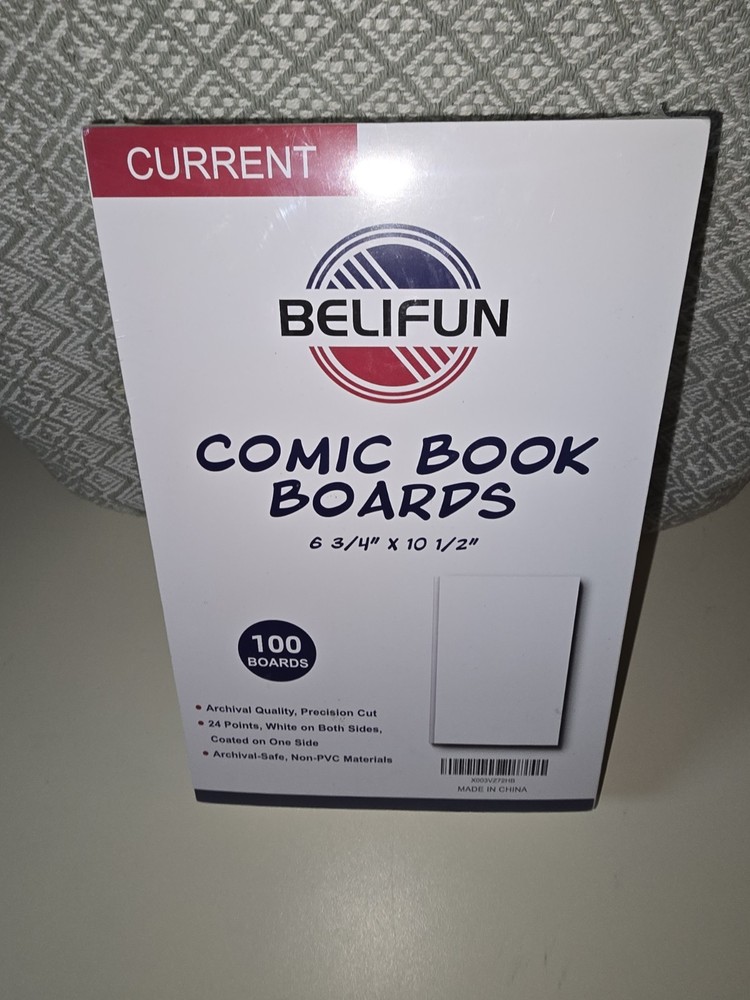 Belifun Comic Book Boards 100 Pack Current