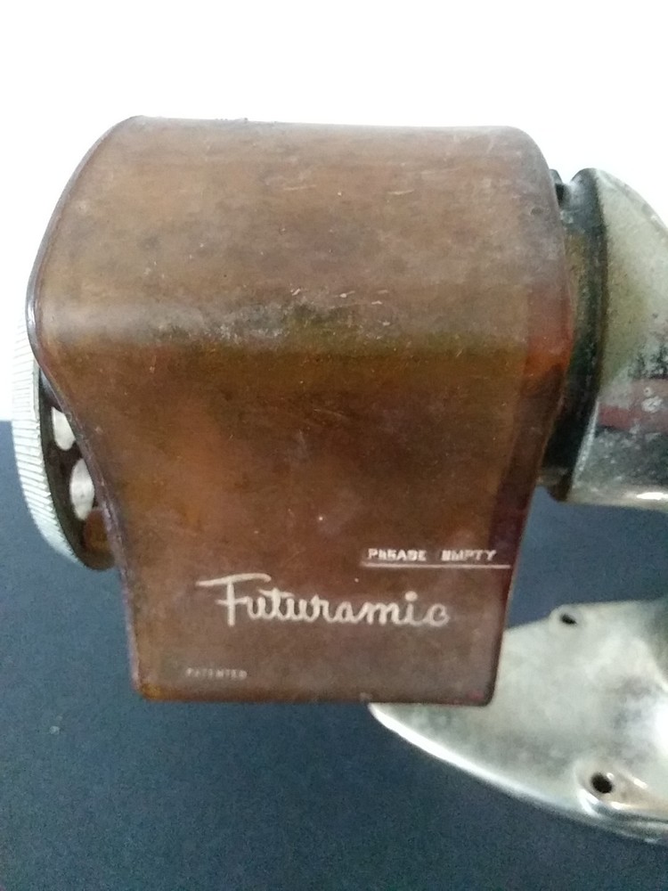 FUTURAMIC PENCIL SHARPENER Wall or Desk Mount Amber