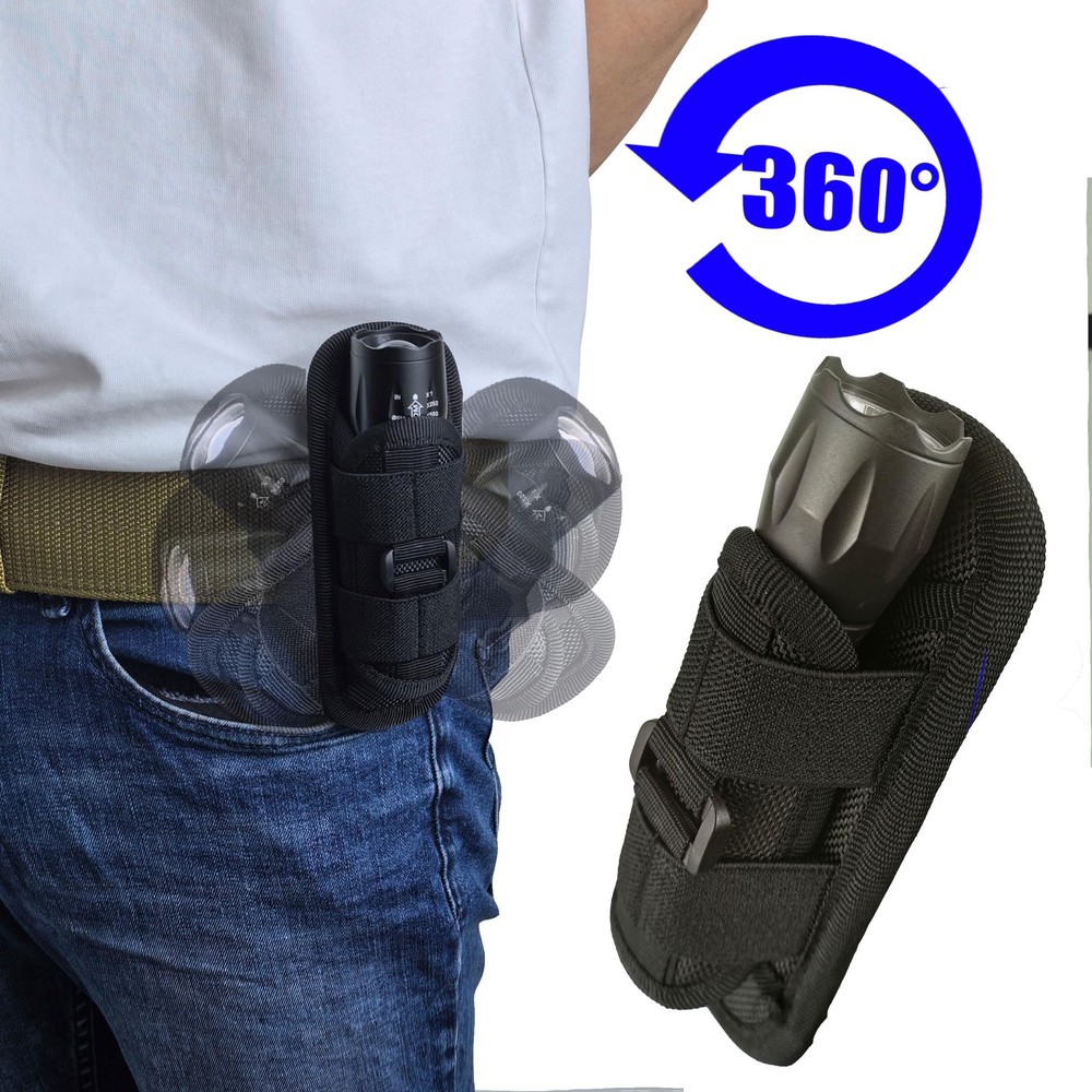 Tactical Flashlight Holster, Pouch, black