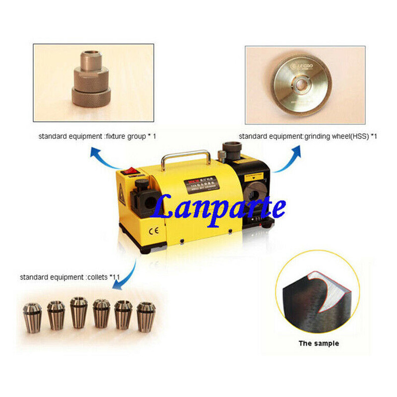 MR-13A Drill Bit Sharpener Grinder 100-135° Angle Grinding Machine 3-13mm 180W