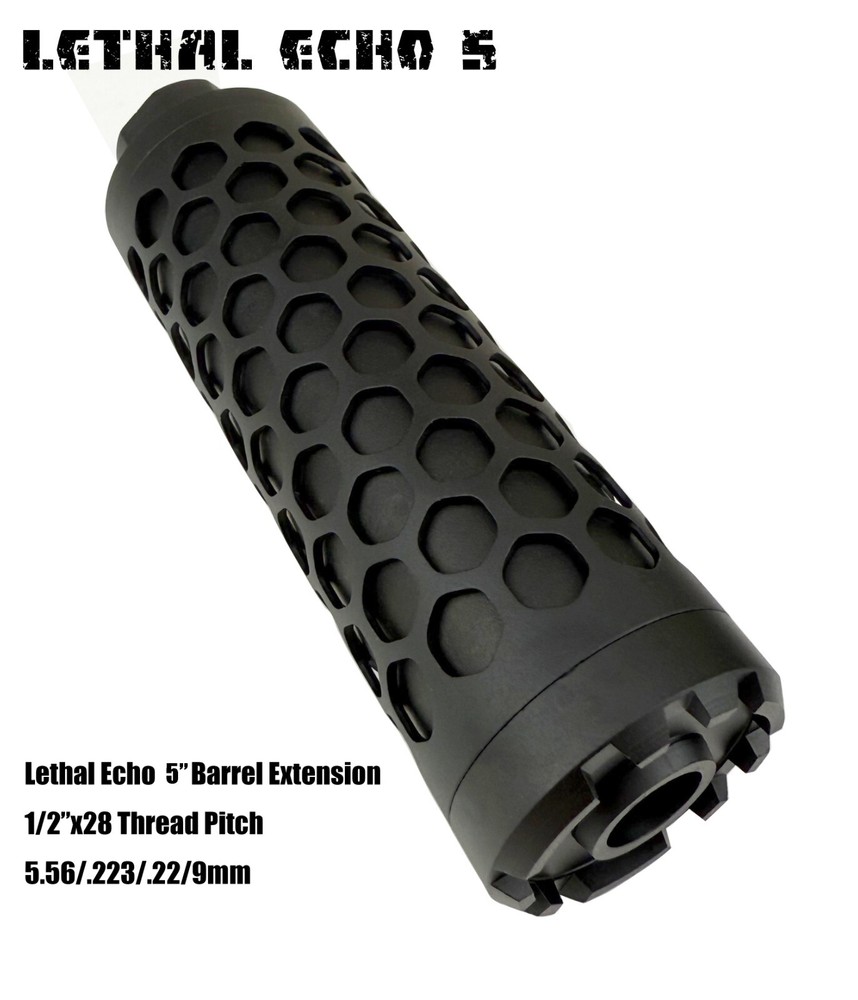 LETHAL ECHO 5" Muzzle Brake | Barrel extention 1/2*28 GBB AEG