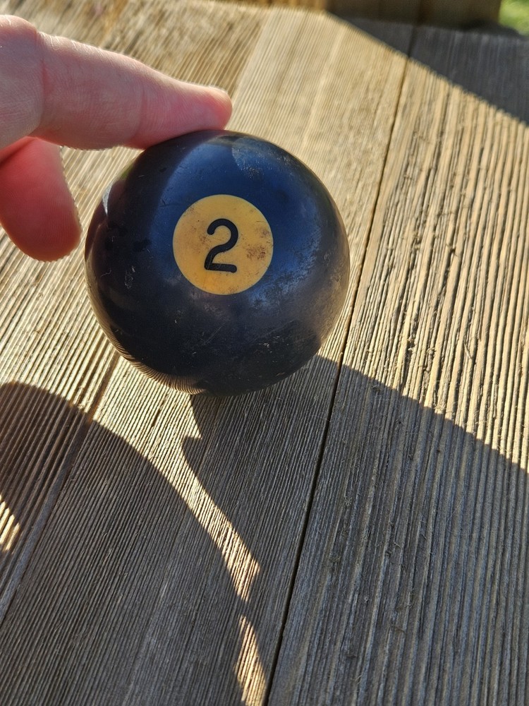 Vintage Number 2 Pool Ball Replacement Billiard 