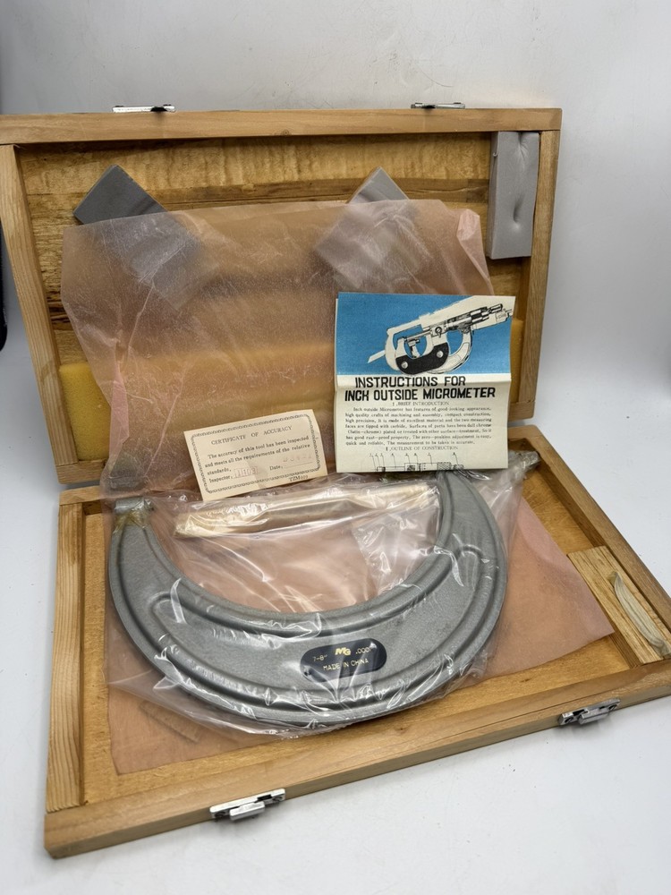MG 7" - 8" .0001  Micrometer NEW
