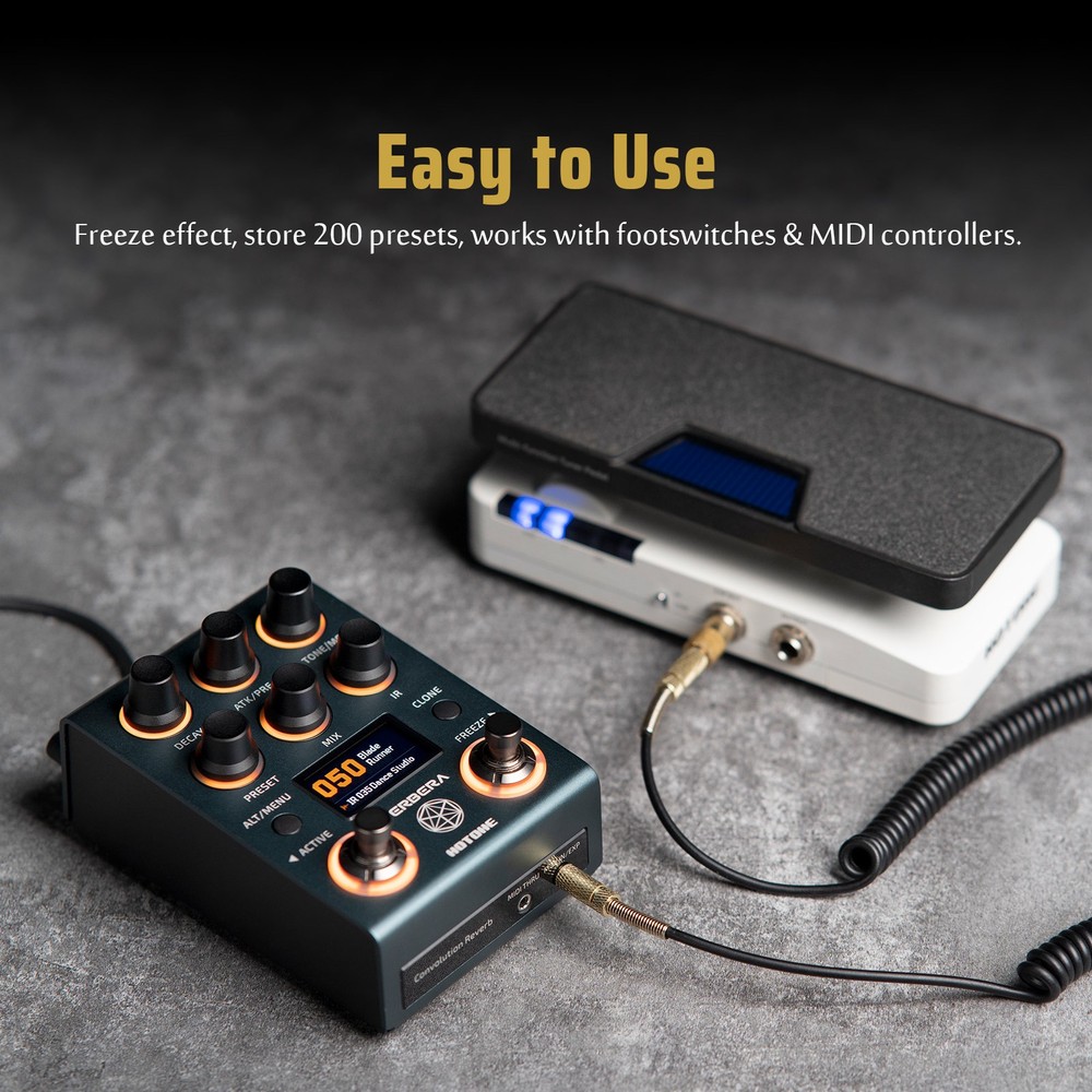 HOTONE Verbera Hardware Convolution Reverb Pedal with Instant IR Loading