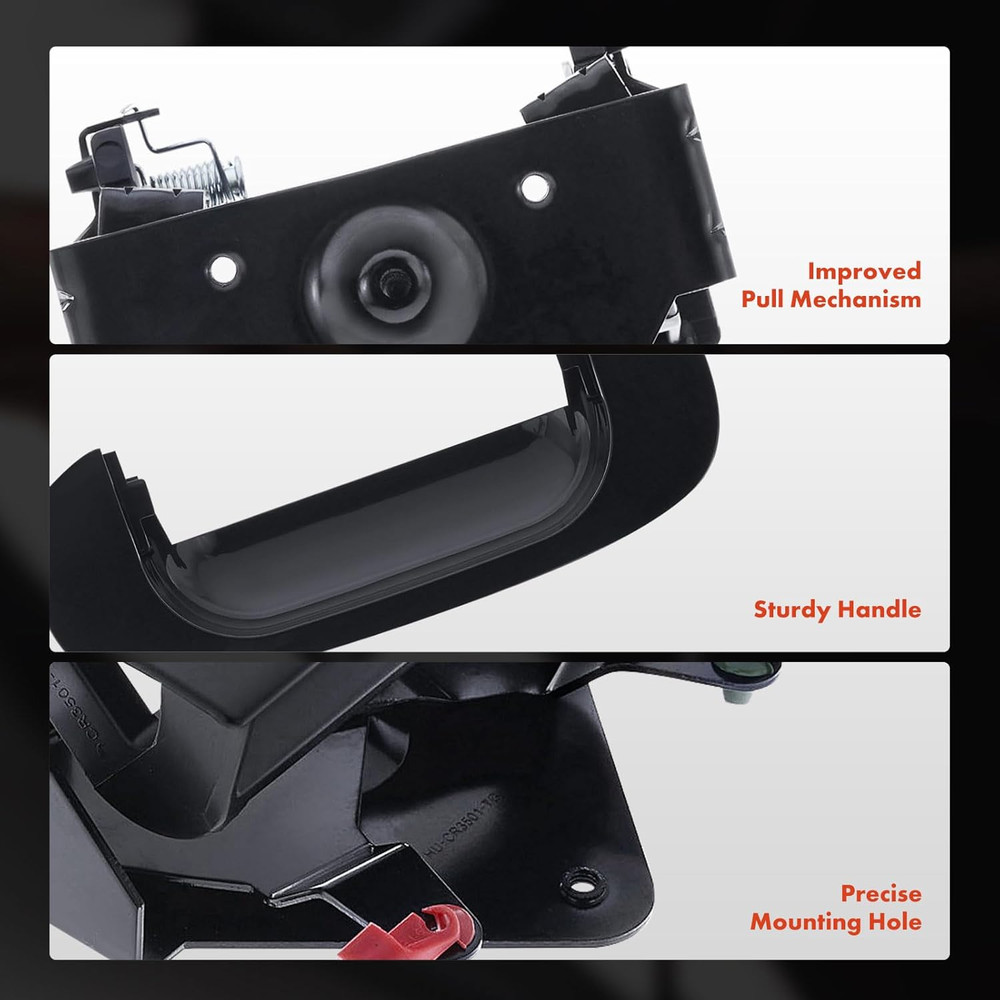 Tailgate Handle Liftgate Handle with Bezel Compatible with Dodge Ram 1500 1994-2