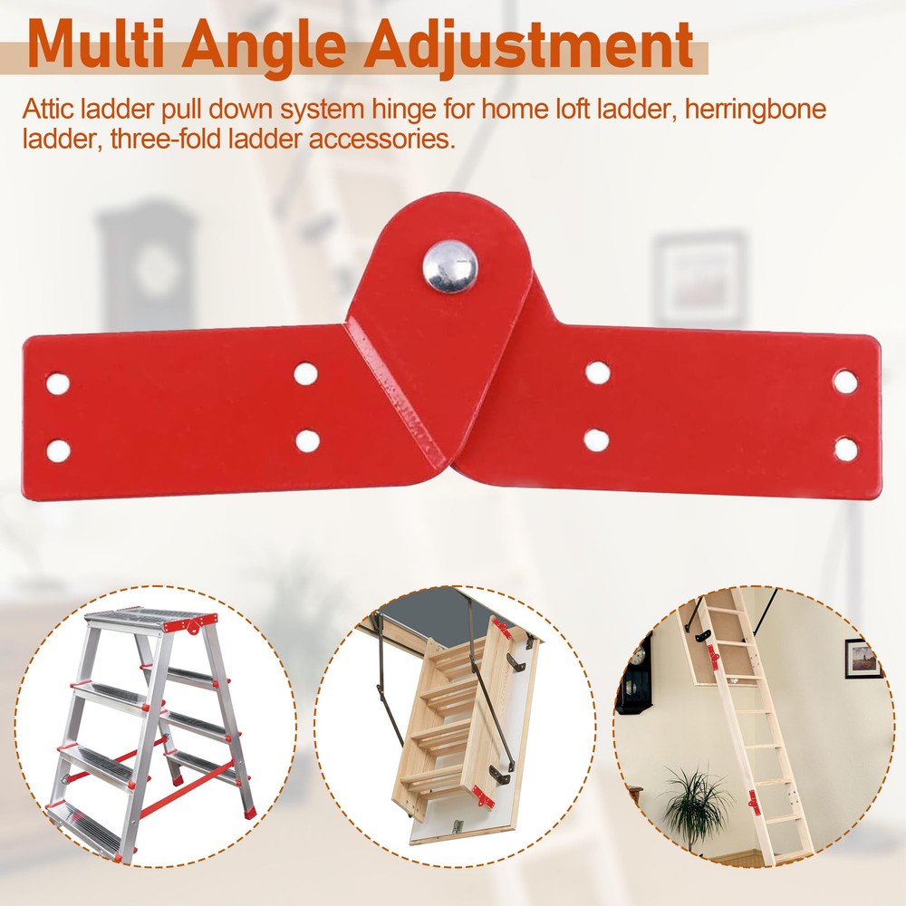 Attic Ladder Hinge for Ladder Pull Down System, Step Attic Folding Stairs Har...