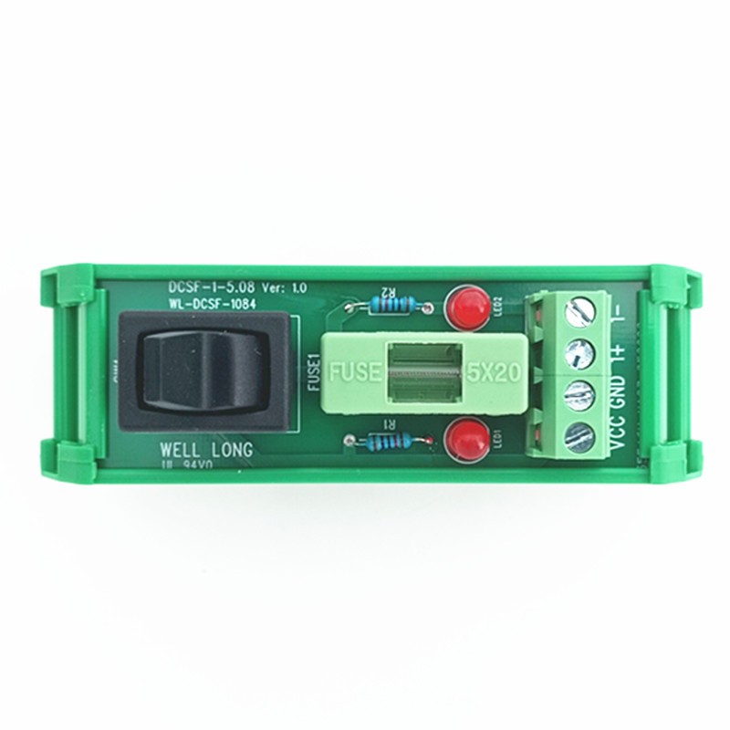 Ultra-thin DIN Rail Mount Toggle Switch DC Power Distribution Strip Module