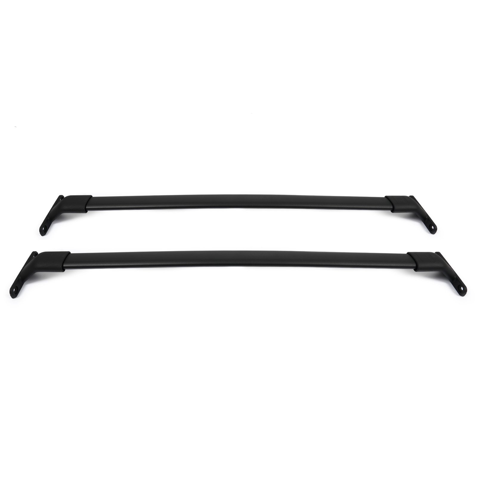 Roof Rack Rail Crossbars Black Set 2-pc w/ Hardware For Ford Expedition 18-24