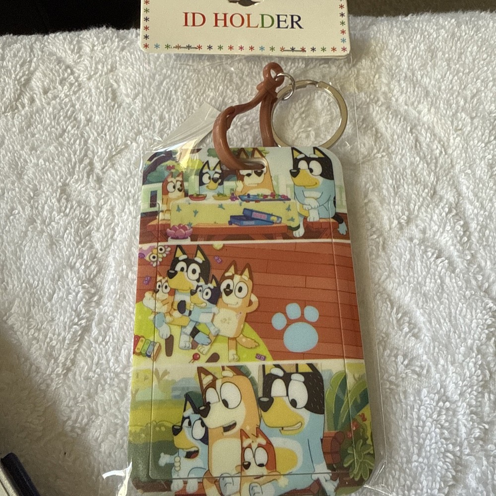 Bluey ID Holder-Paw Print NWT