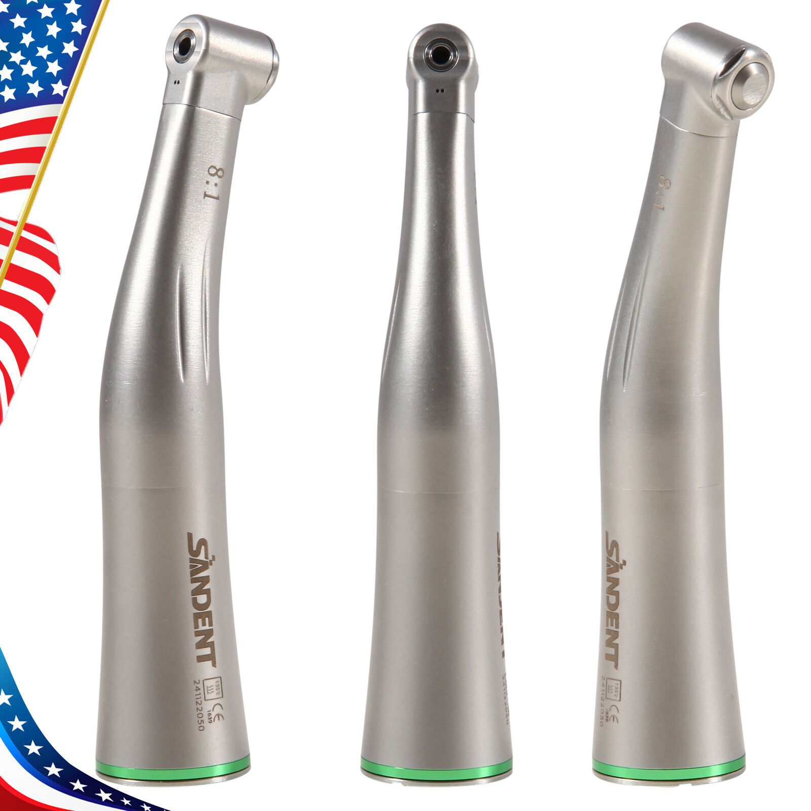 Dental Endo Handpiece 8:1 Contra Angle Endodontic Mini Head Fit Dentsply E Type