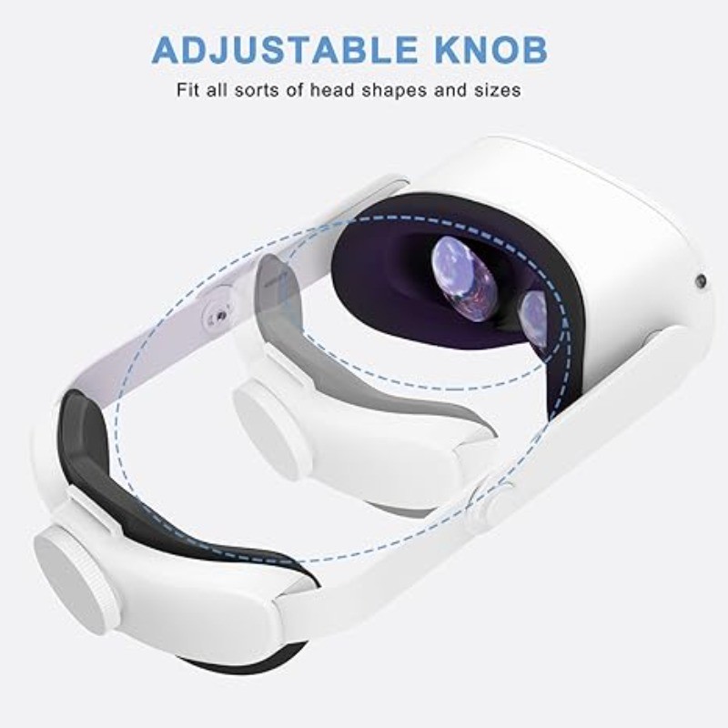 Adjustable Head Strap for Meta/Oculus Quest 2 VR Comfort Elite Replacement