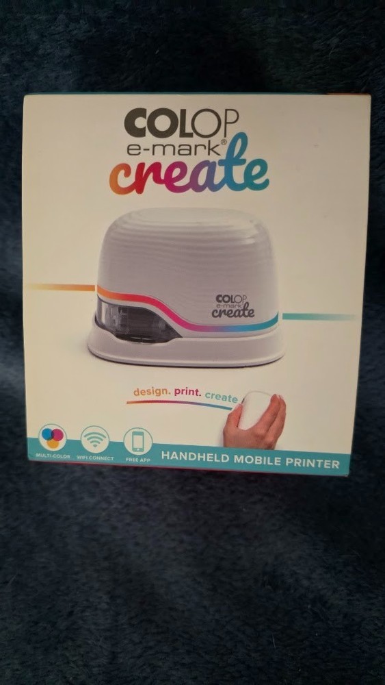 Colop e-mark create Handheld Mobile Printer NEW Sealed WiFi App Controlled
