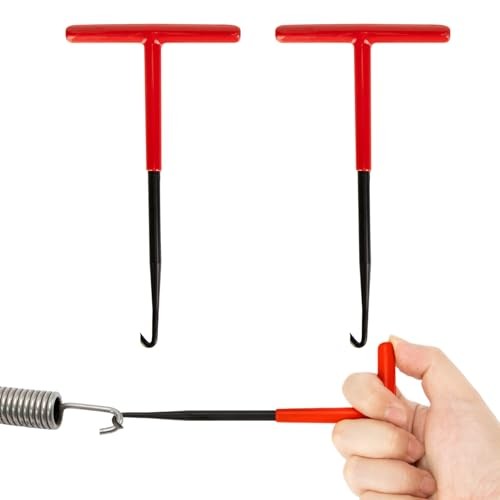 2 Pieces Exhaust Spring Puller Tool - Universal T Shaped Handle Motorcycle