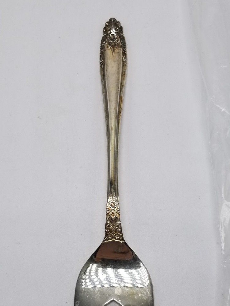 Eldan "ELD15" Silver-plate Nickle 8 1/2 Inch Medium Cold Meat Fork