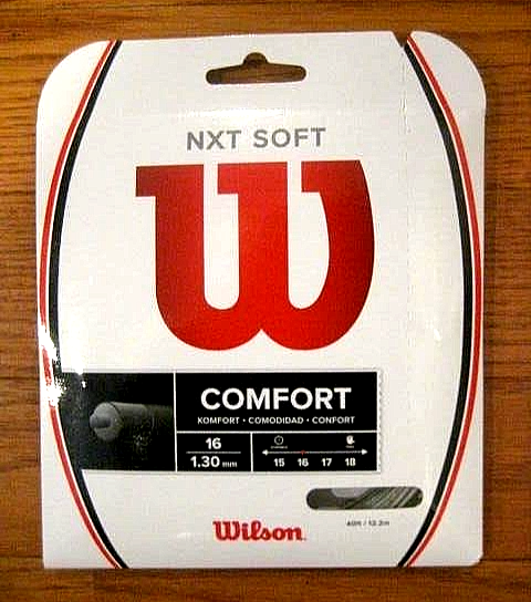 Wilson NXT Soft Tennis String - 16 Gauge - Silver