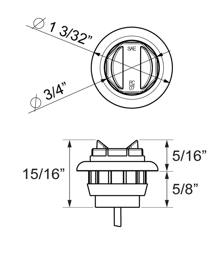 Optronics MCL11AKB - Trailer Light