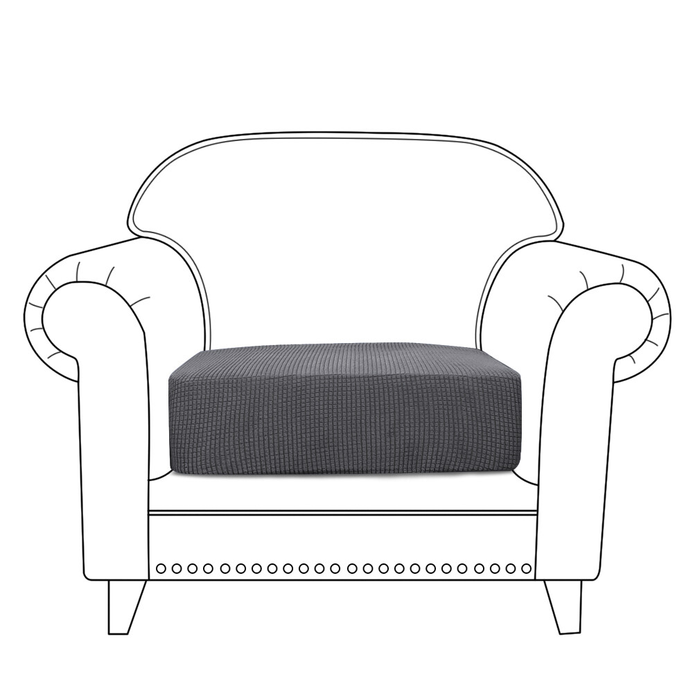 ANMINY Couch Chair Sofa Seat Cushion Cover Soft Waffle Pattern Stretch Slipcover