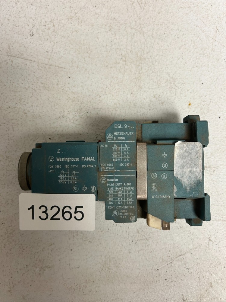 Westinghouse Contactor DSL 9 660V