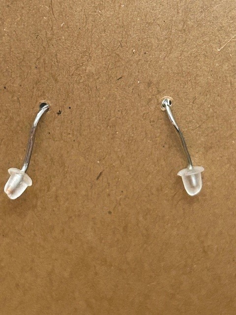 Blue Glass Beaded Earrings