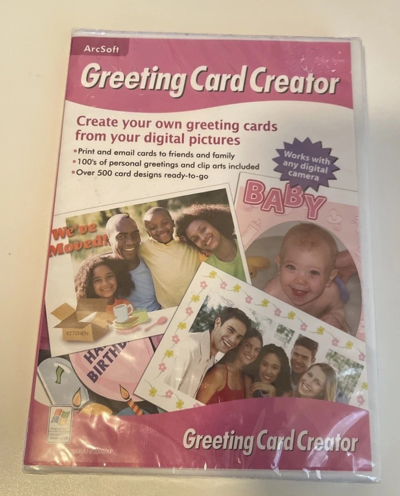 Arcsoft Greeting Card Creator for Windows Mac Software CD