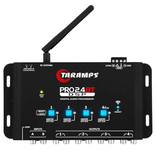 Taramps Pro 2.4 BT Bluetooth DSP Crossover Full, Digital Signal Processor, Car