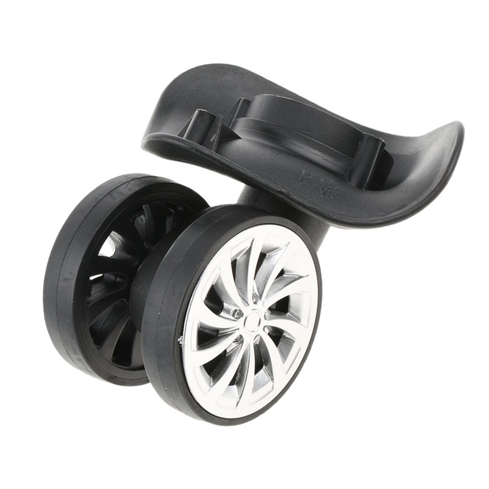1 Pair Swivel Mute Suitcase Luggage Casters Replacement