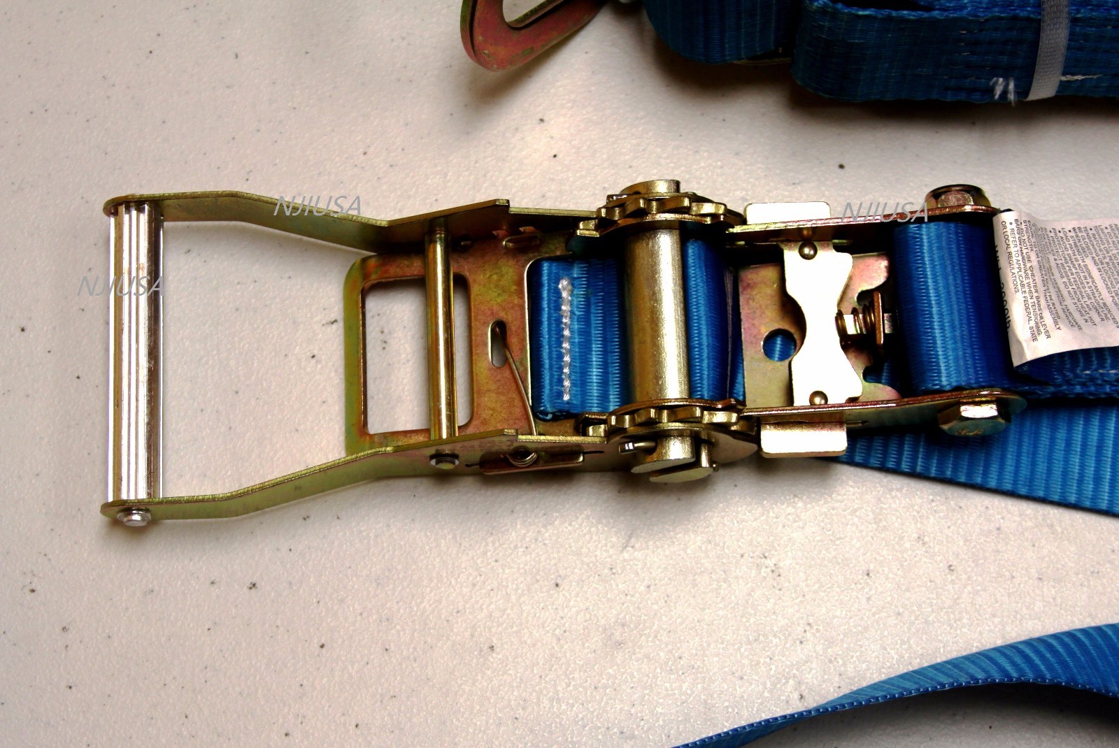 4x Axle Straps Race Car Trailer Hauler Ratchet Tie Down Strap Towing Tow BLUE