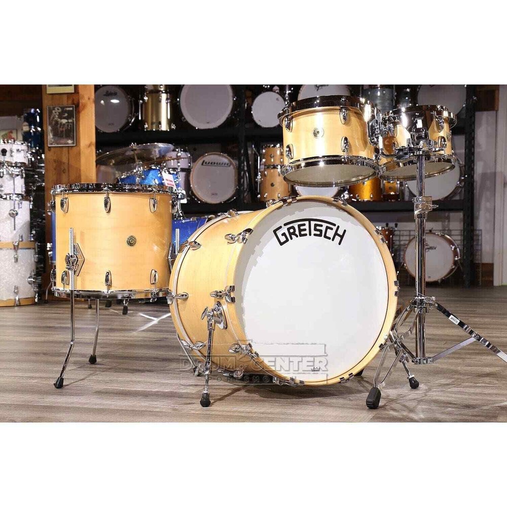 Gretsch Broadkaster 4pc Drum Set Satin Natural