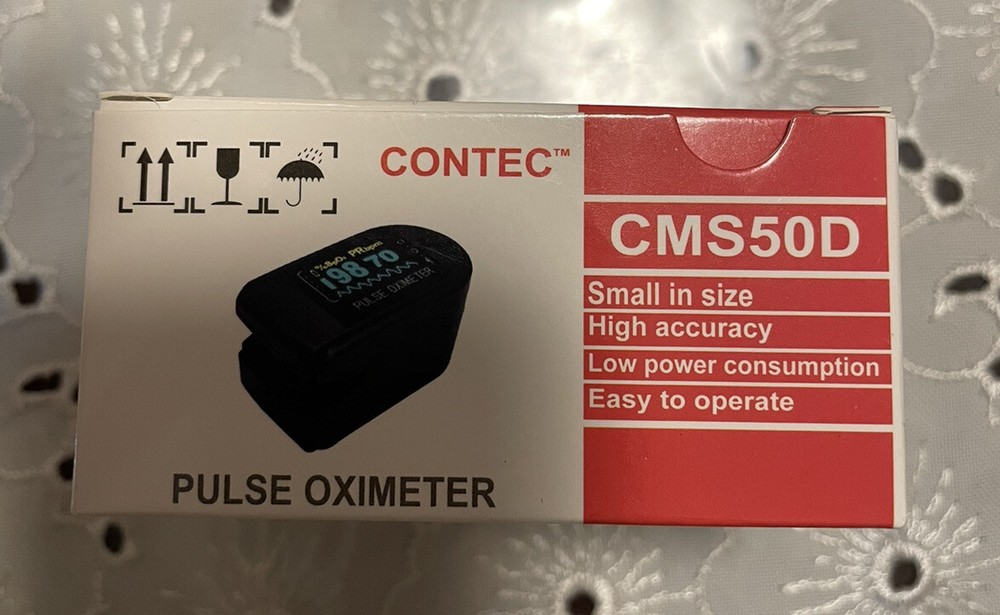 NIB CONTEC CMS50D Fingertip Pulse Oximeter Blood Oxygen Saturation