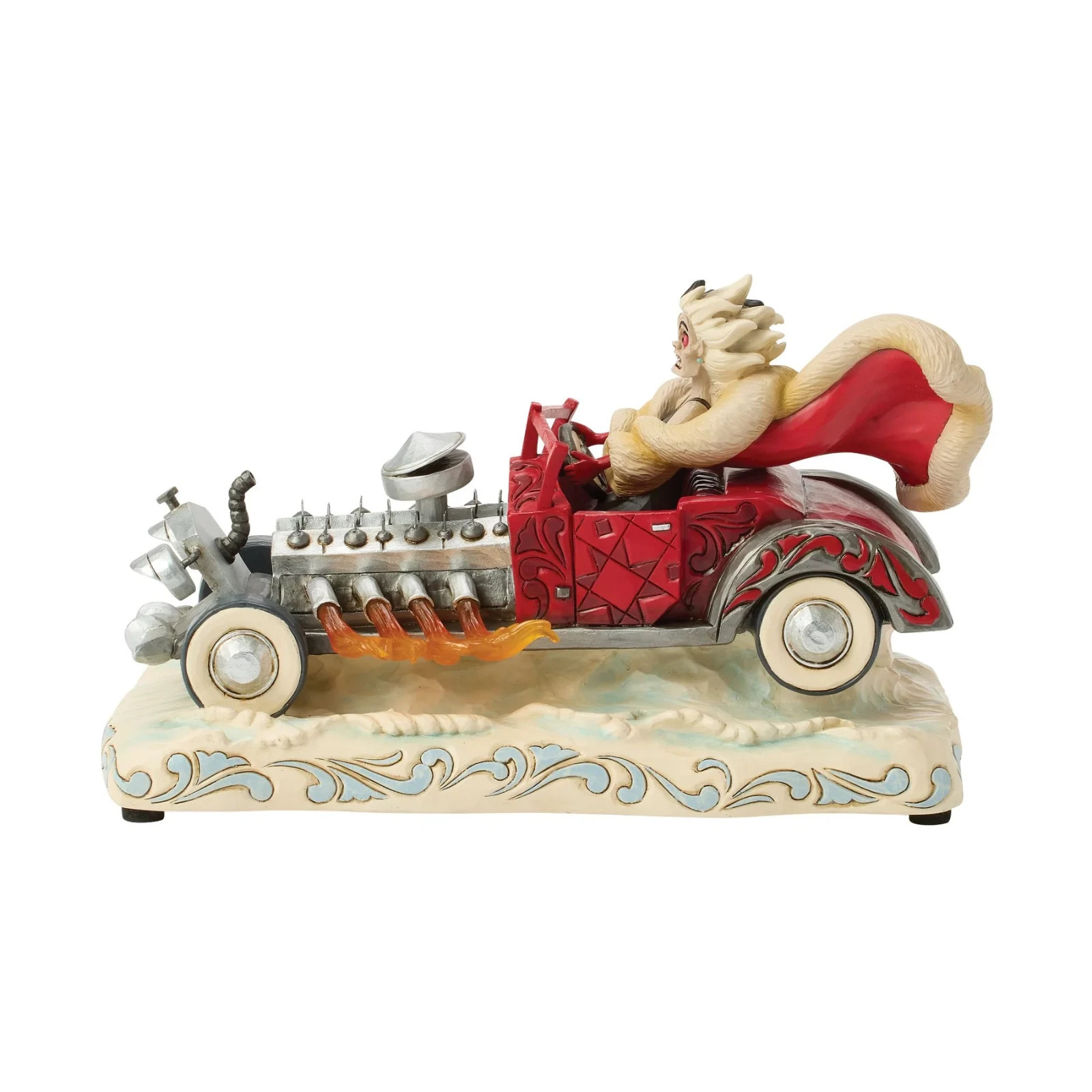 Jim Shore Disney CRUELLA CAR SCENE MUSICAL FIGURINE-DRIVING DE VIL-ISHLY 6016903