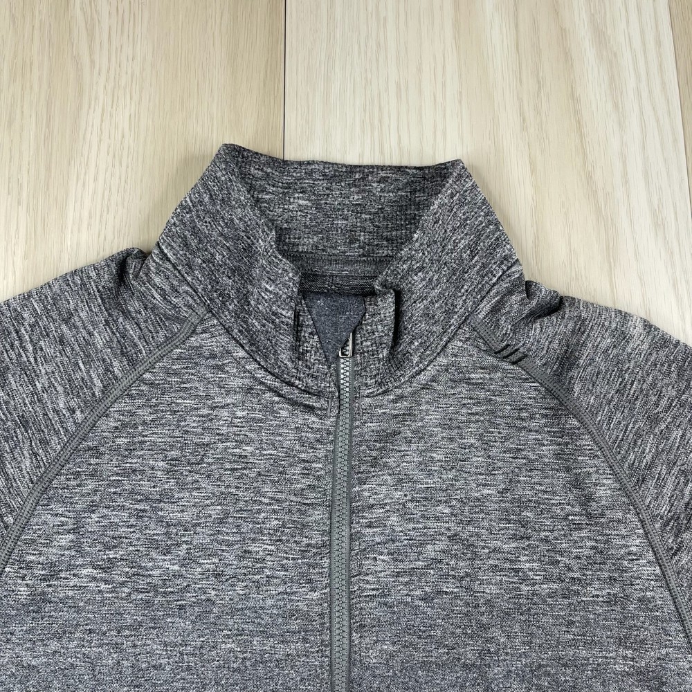 Lululemon Mens Gray Engineered Warmth Full Zip Performance Track Jacket Size S