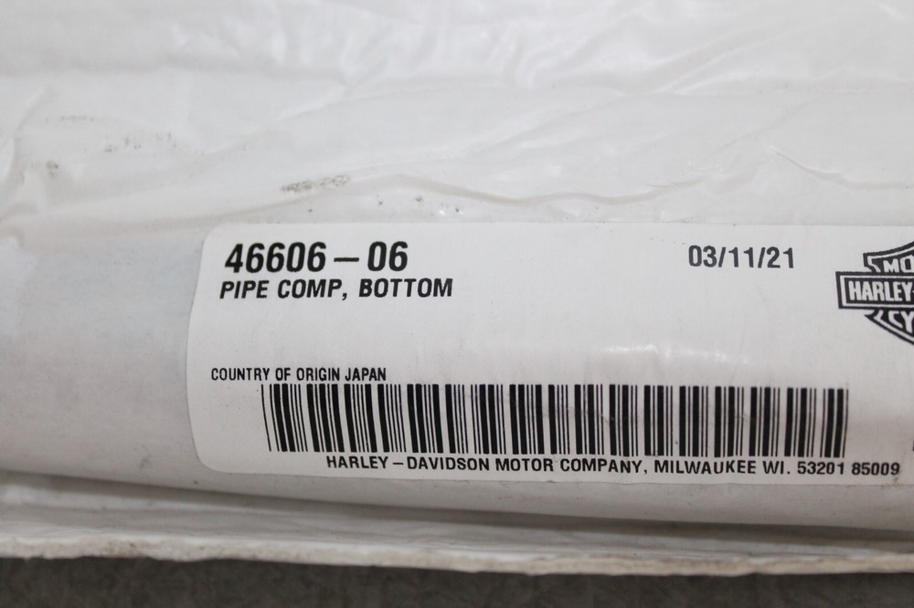 New Genuine Harley Davidson Pipe Comp, Bottom 46606-06