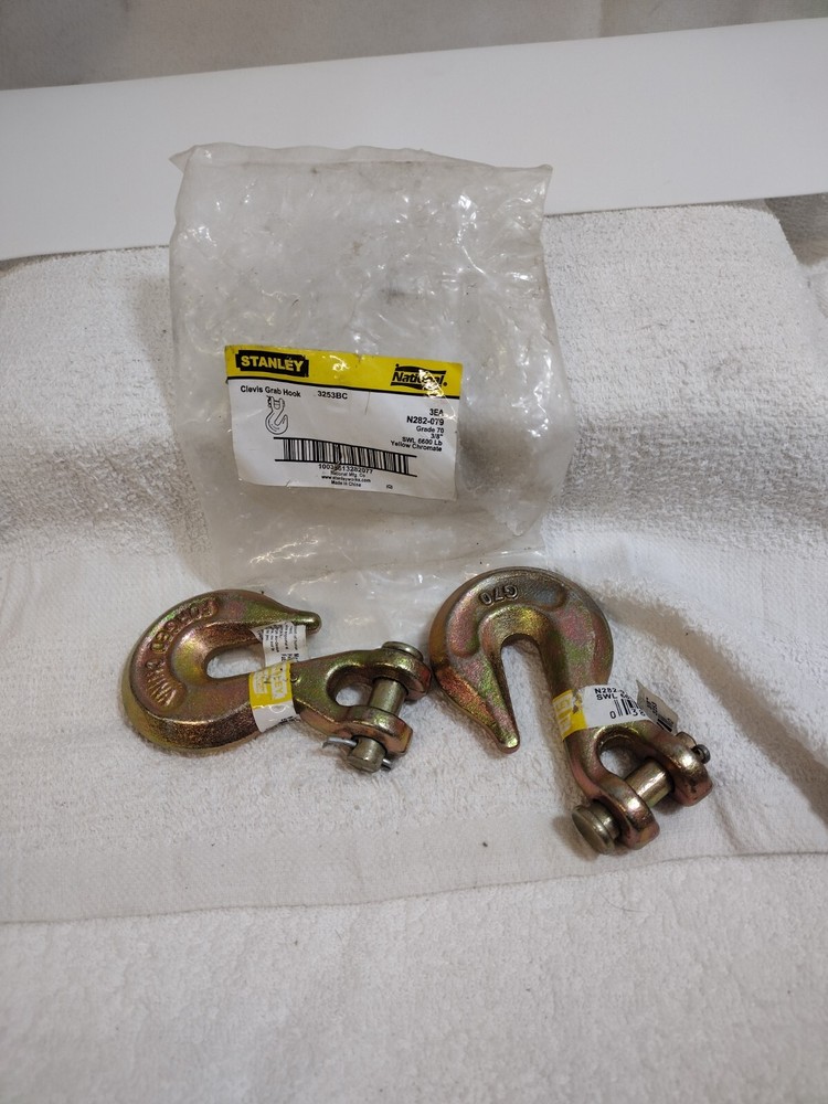 3/8" SWL 6600lbs Clevis Grab Hook- 2 Pack