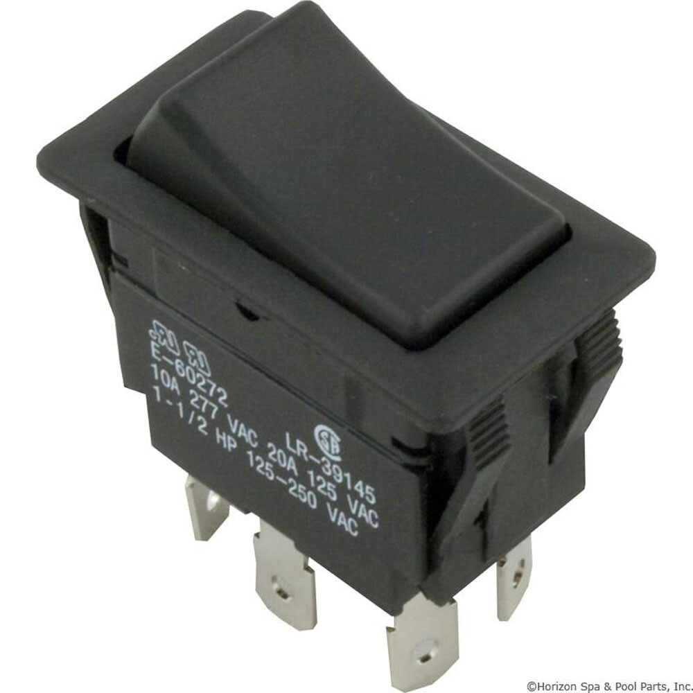 Rocker Switch, DPDT, 230v
