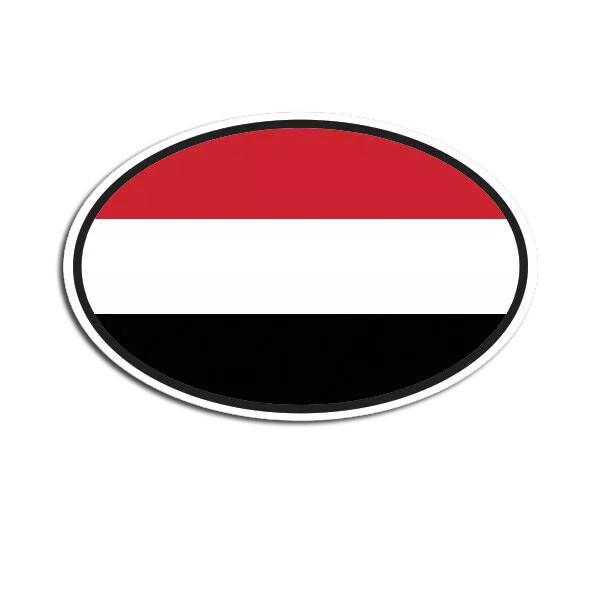 Yemen Oval Sticker Decal