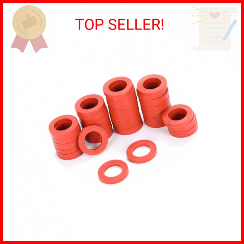 Sanpaint 40 Pieces Garden Hose Washers Rubber Washers Seals, Fit All Standard 3/