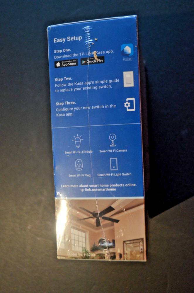 TP-Link Kasa Smart Wi-Fi Light Switch HS200 White, Alexa Google Home Compatible