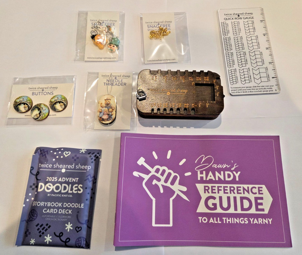 Twice Sheared Sheep Advent notions group 1 Destash