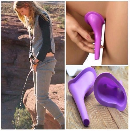 3xReusable Silicone Portable Urinal Women Female Travel Camping Stand Pee Device