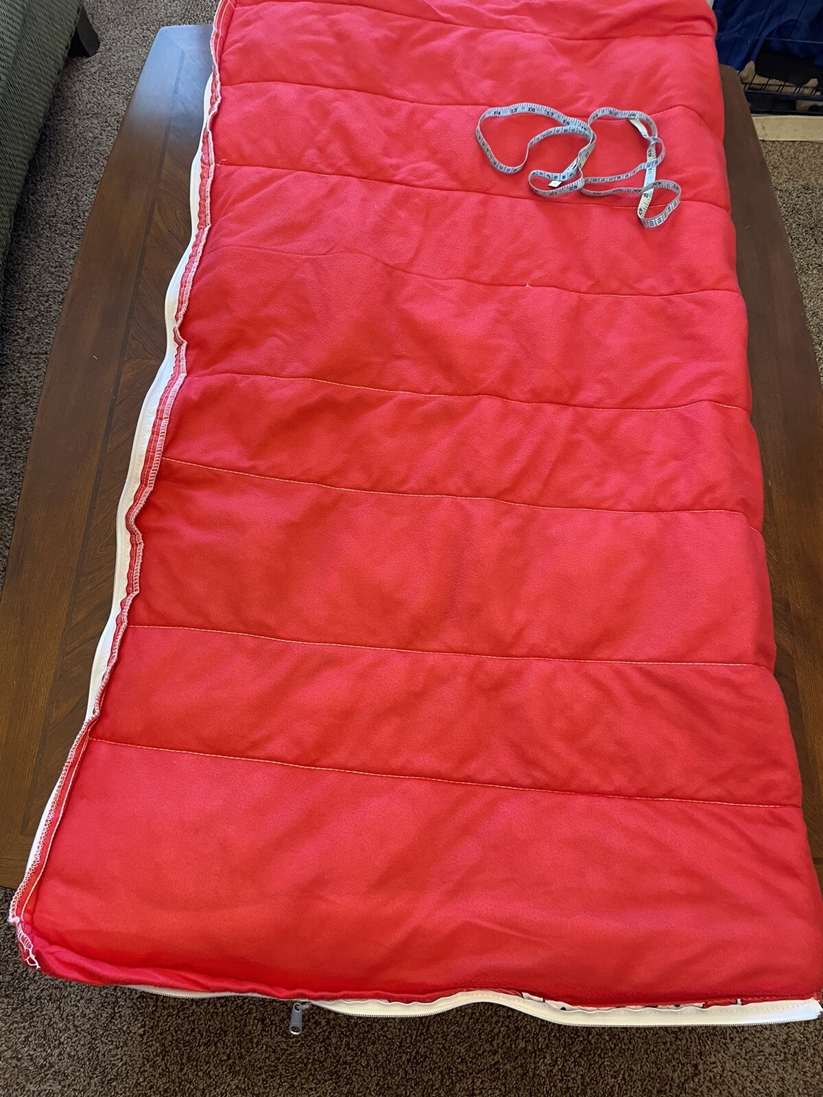 Vintage 90's Disney 101 Dalmatians Red Double Sided Youth Sleeping Bag Read