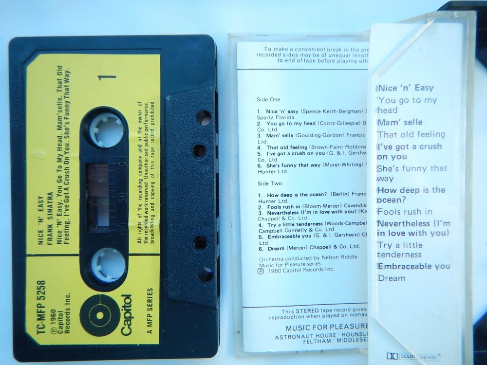 FRANK SINATRA - NICE 'N' EASY - CASSETTE