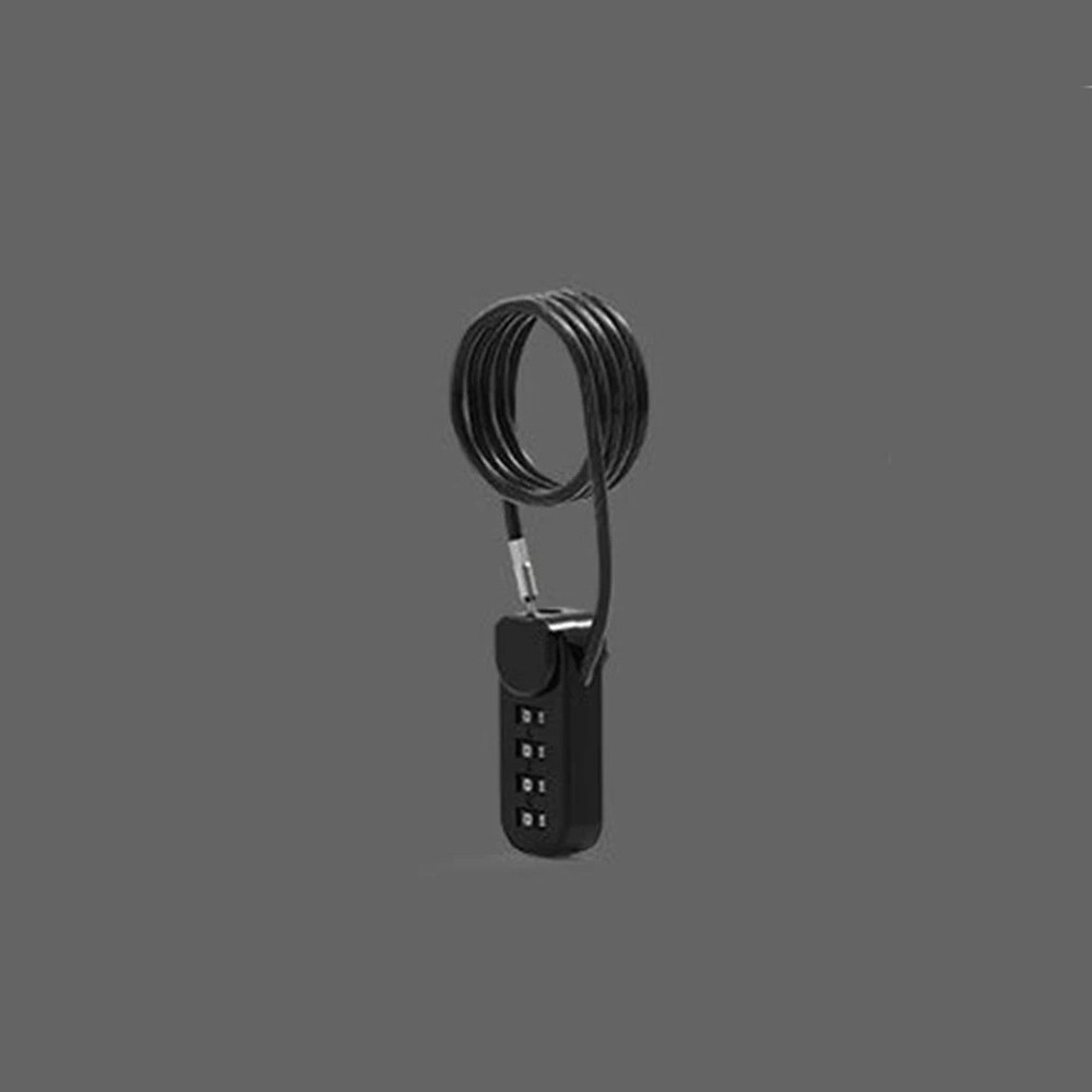 4 Digit Combination Code Number Lock With Spring Coil Wire Rope For Luggage