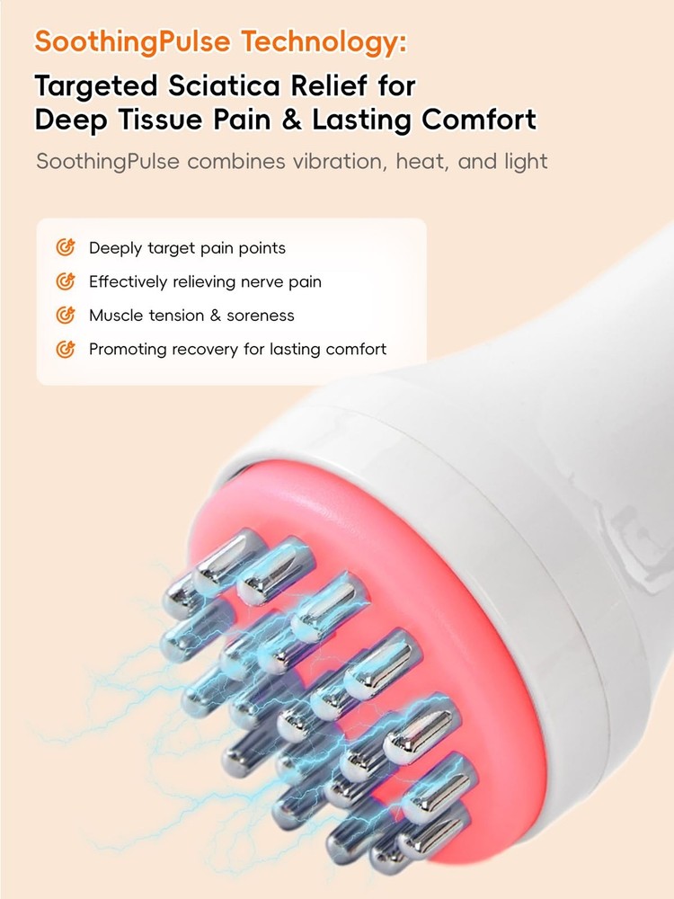 DiDEER Sciatica Pain Relief Devices, Deep Tissue Massager with Multi-Mode Tec...