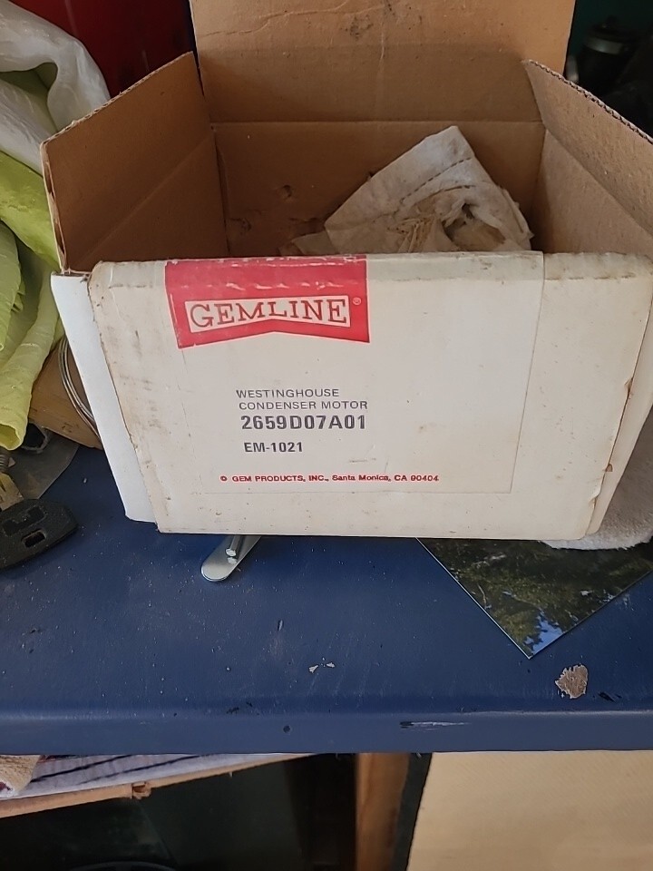 Gemline EM1021 Condenser Motor 2659D07A01