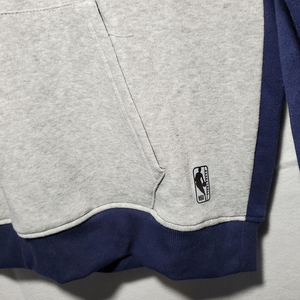 NBA Sweatshirt Hooded Pullover Jacket Large Blue Logo