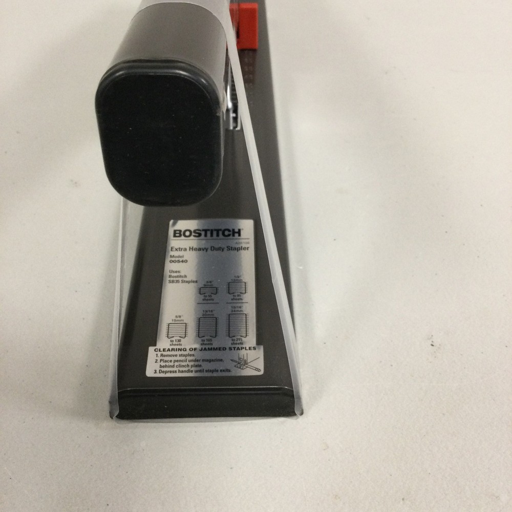 Bostitch 00540 Extra Heavy-Duty Stapler, Black OPEN BOX