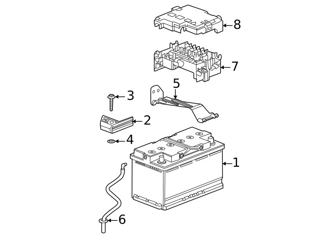 Genuine GM Hold Down 84682580