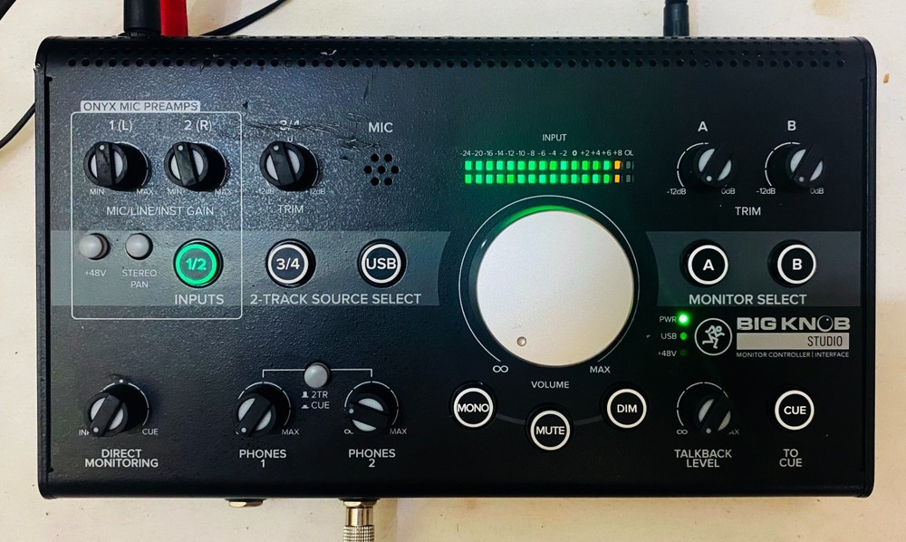 Mackie Big Knob Studio 4x3 Studio Monitor Controller Interface Fully Works