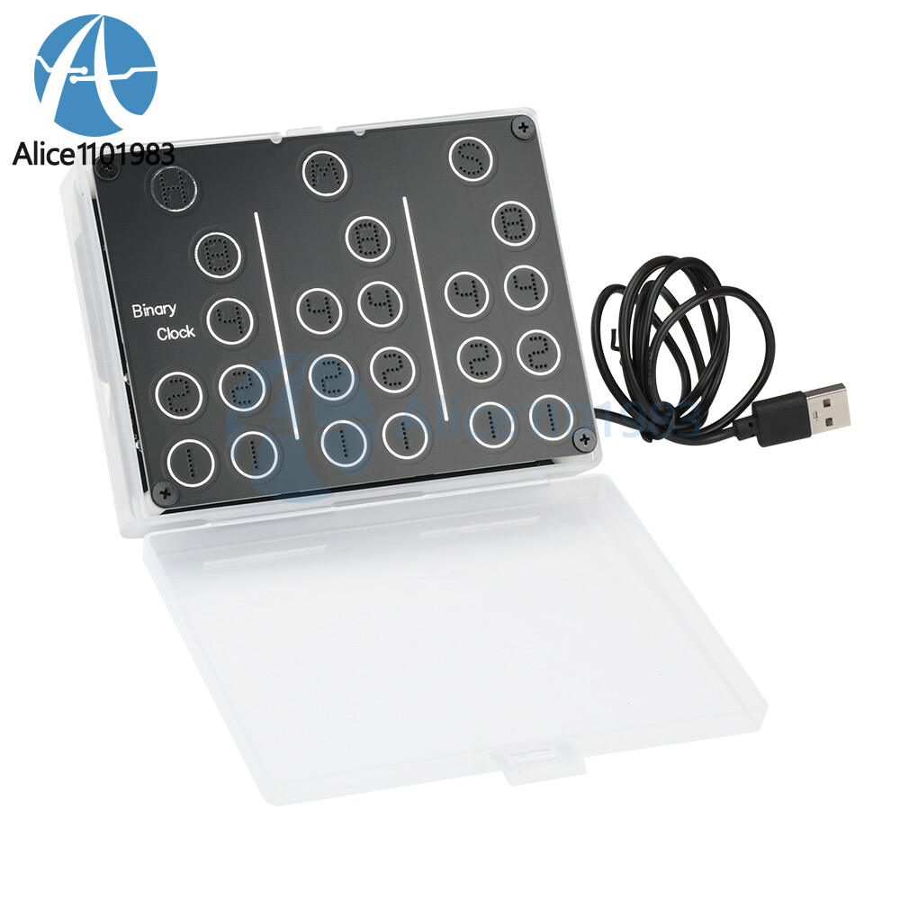 DC5V DIY Clock Kits Electronic Soldering Practice Kit For Learning USB Interface