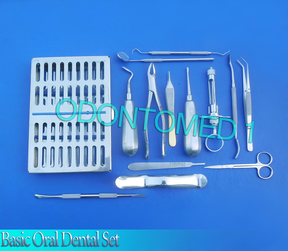 18 PCS PREMIUM BASIC ORAL DENTAL SURGERY SURGICAL INSTRUMENTS SET KIT DN-544